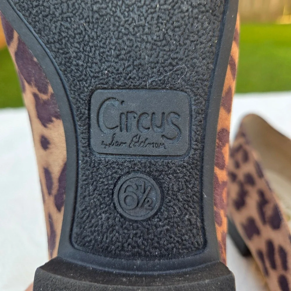 Circus by Sam Edelman Harlem Leopard Print Loafers Brown Black Flats 6.5M Fall